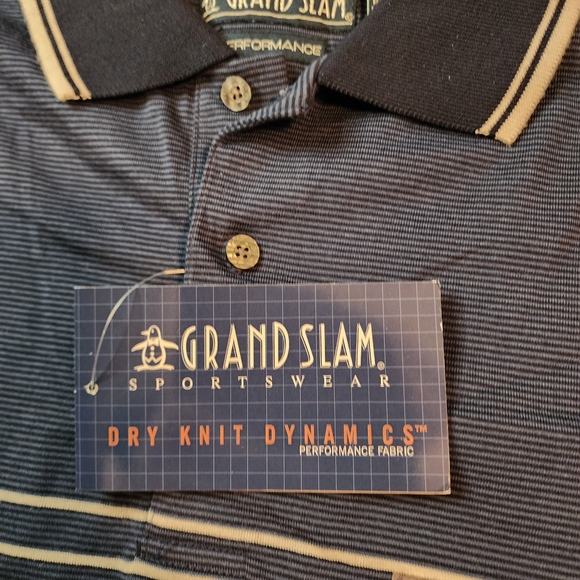 Grand Slam Men's Navy Polo Shirt - Picture 2 of 5